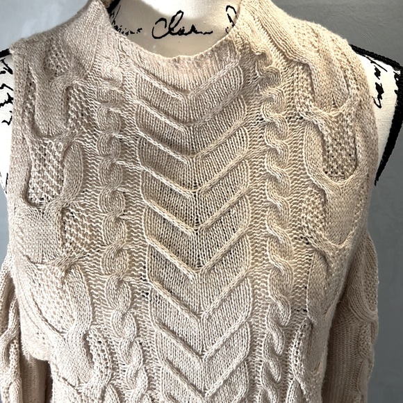 New York & Company Large  Cold-Shoulder Sweater - Picture 2 of 7